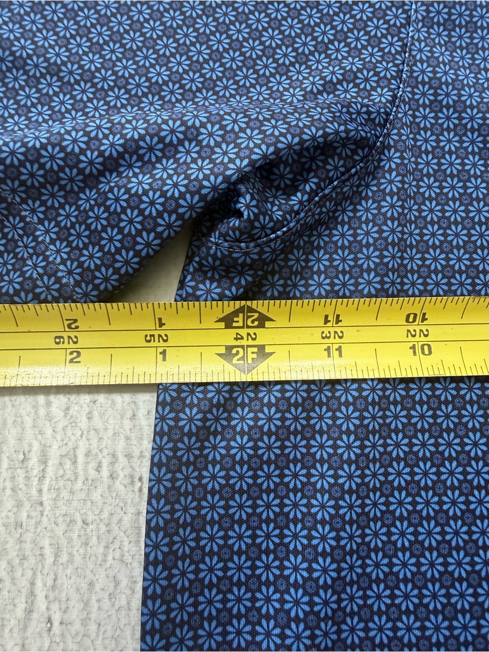 Greg Norman Collection Blue Micro-Pattern Performance Polo - Picture 9 of 13